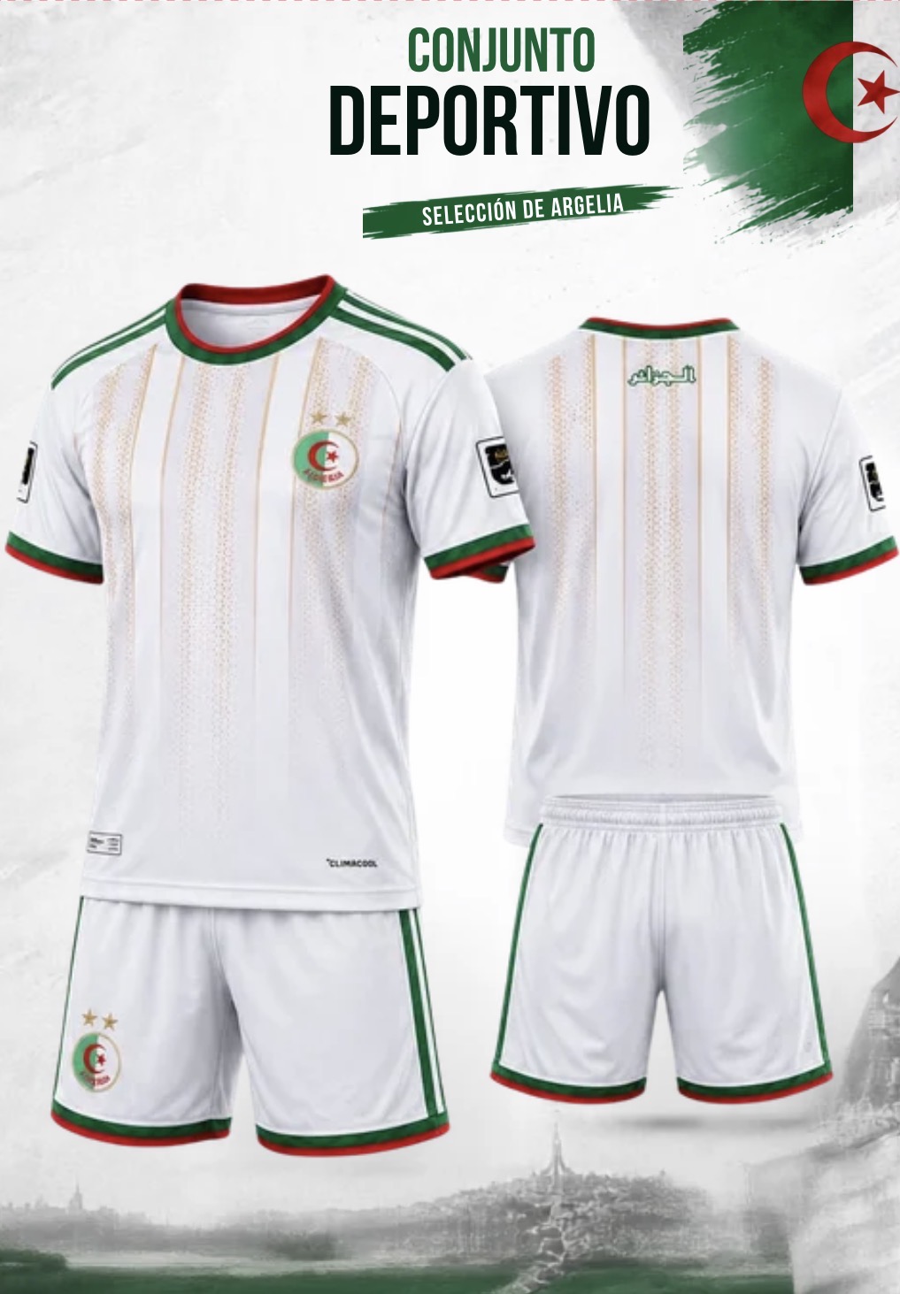 UNIFORME DE LA SELECCIÓN DE ARGELIA