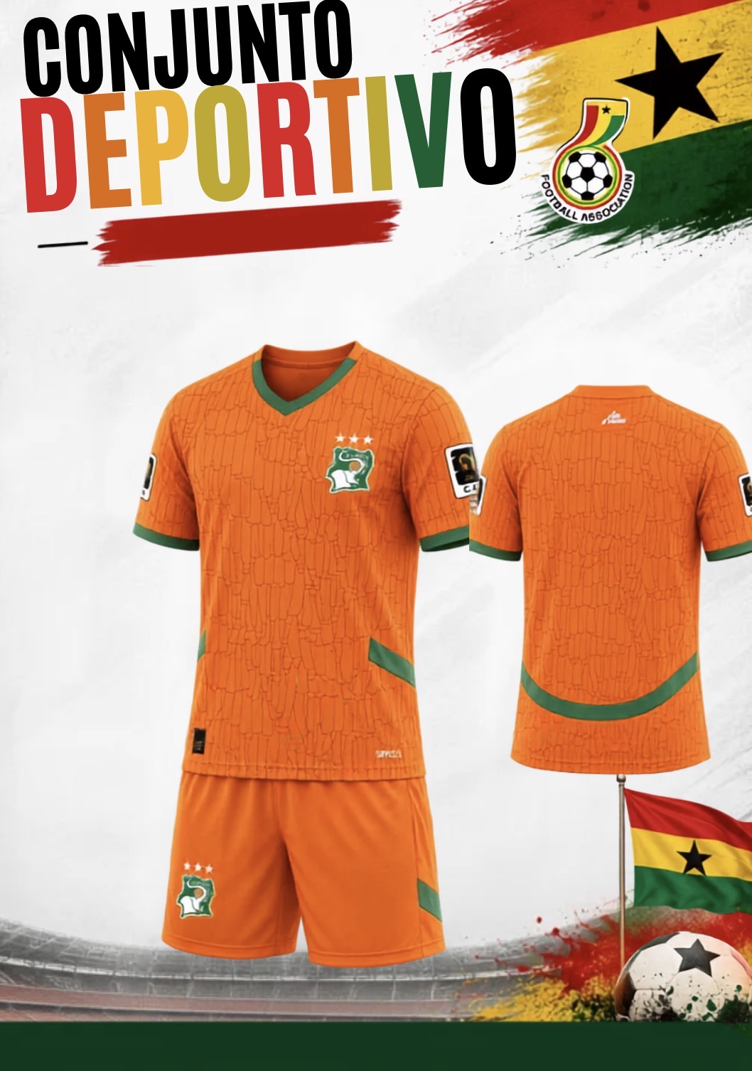 UNIFORME DE LA SELECCIÓN DE GANA