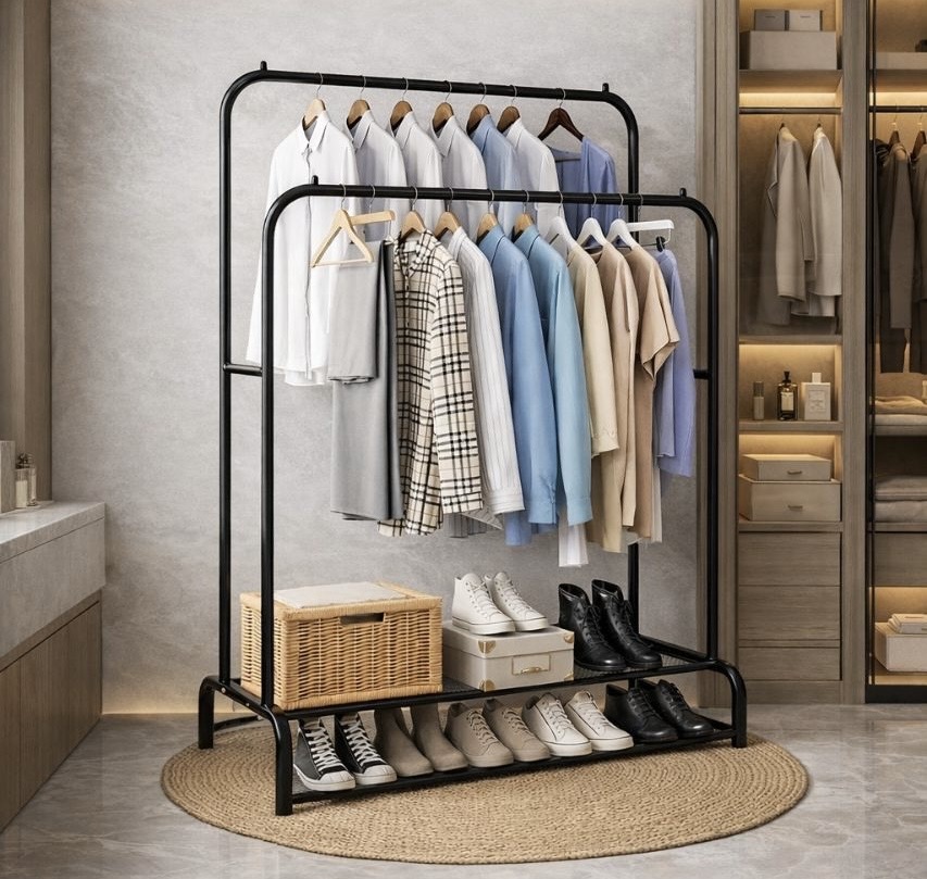 RACK DE ROPA DOBLE