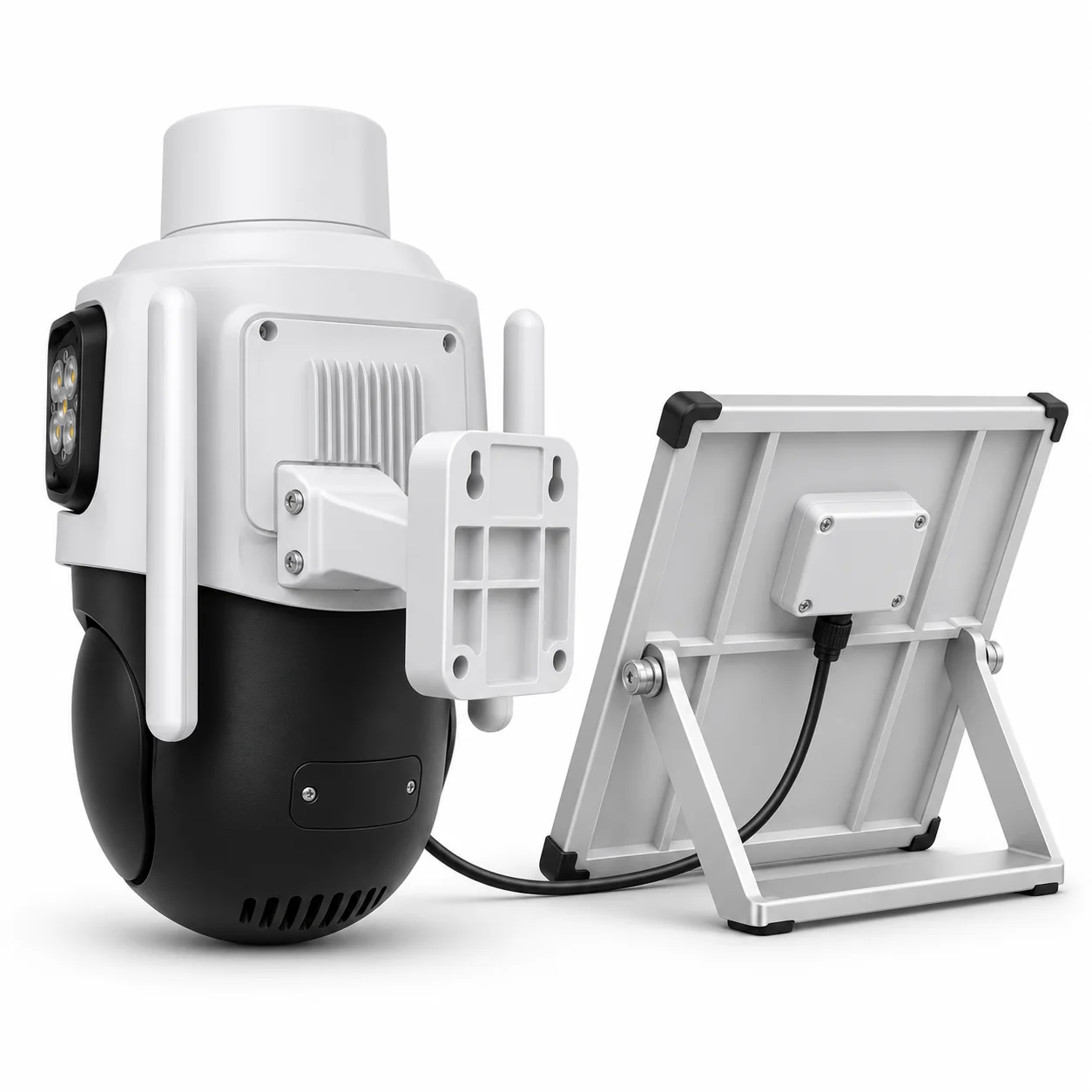 Cámara de Seguridad Solar WiFi de Doble Lente – Vigilancia Inteligente — miniatura